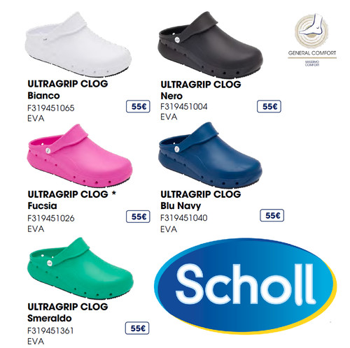 Scholl ultragrip clog eva - ultragrip,