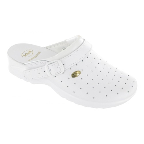 Scholl clog racy bianco - scholl,
